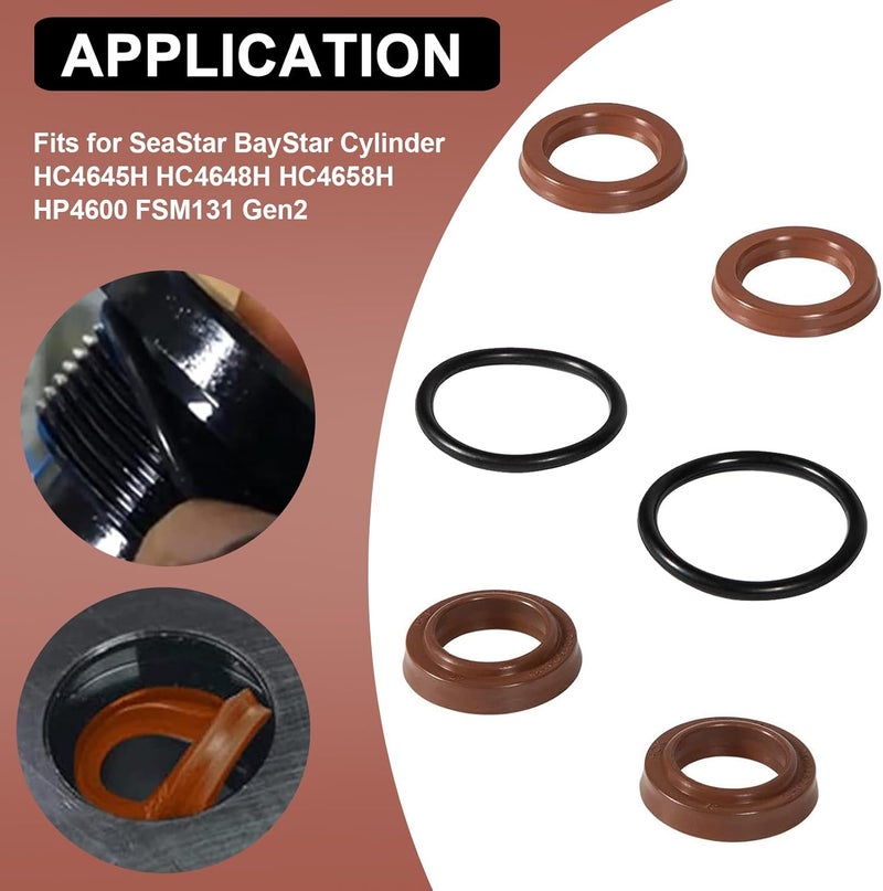 YMT Steering Cylinder replacement seal kit - Image 2